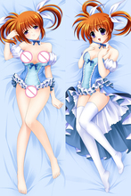 Аниме Волшебная девушка лирическая Nanoha сексуальная девушка Momoko Takamachi Dakimakura Чехол обнимая тело наволочка дропшоппинг 2024 - купить недорого