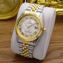 Модные классические кварцевые часы бренда REGINALD Datejust, мужские винтажные светящиеся часы с рифленым ободом и римским циферблатом, полностью из нержавеющей стали 2024 - купить недорого