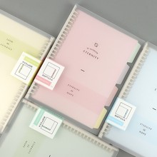 A5 B5 Macaron Colour Small Fresh Loose-leaf Notebook   Korea Simple Detachable Refill Student Note book Cute School Supplies 2024 - buy cheap