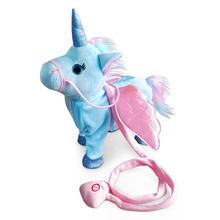 Electric Walking Unicorn Plush Toy Stuffed Animal Dolls 35cm Electronic Music Unicorn Toy For Children Christmas Gifts 5 Colors 2024 - buy cheap