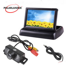 4.3 Inch TFT LCD 480 x 234  Car Rear View Monitor 2 Ways Video Input for Rearview Camera  wireless transmitter receiver 2024 - buy cheap