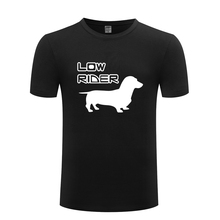 Low Rider - Dachshund Wiener Dog Creative Men's T-Shirt T Shirt Men 2018 New Short Sleeve O Neck Cotton Casual Top Tee 2024 - buy cheap