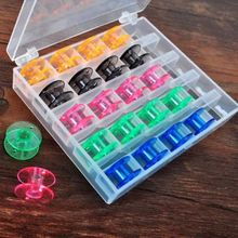 25pcs/set Colorful Sewing Machine Bobbins+Plastic Organizer Sewing Storage Box 2024 - buy cheap