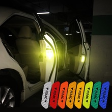 1000pcs smile Car Door Sticker Decal Warning Tape open door Stickers Reflective Strips Car-styling Safety Mark Car Stickers 2024 - buy cheap