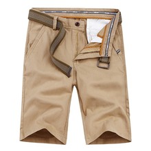 Luulla calções masculinos casuais de verão, bermudas curtas de carga com cinto, de tamanho solto e bolsos, para homens 2024 - compre barato