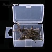 6 uds. De moscas artificiales para pesca, mosquitos, trucha, salmón, cebos de pesca negros de 2,2 cm/0,9 pulgadas 2024 - compra barato