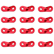 Aluminum Alloy Cord Adjuster Tent Tensioners Rope Adjuster for Tent Hiking Camping (2 Holes) - 12 Pack 2024 - buy cheap