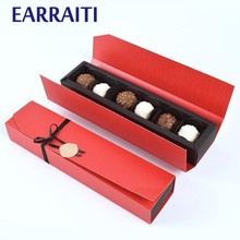 10 PCS Chocolate Box Favors Red Black Gift Boxes For Jewellery Kraft Candy Paper Box Wedding Gift Packaging Supplier Sets Ribbon 2024 - buy cheap