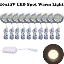 Luminária led interna de 10x12v e 3w, luz quente para transporte, van, barco, carro, rv, luz interior 3000k 2024 - compre barato