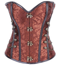 Gothic Steampunk Corsets Women's Lace Up Back Spiral Steel Boned Waist Trainer Shaper bustier Top plus size S-6XL 2024 - buy cheap