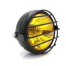 Farol retrô de led para motocicleta, 6.5 polegadas, honda gn125, pauzinhos, bobber, cafe racer, personalizado 2024 - compre barato