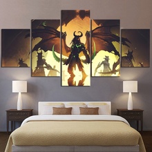5 шт. игра Warcraft Illidan Stormrage DOTA 2 постер декоративная роспись Настенная Декор холст картина оптовая продажа 2024 - купить недорого