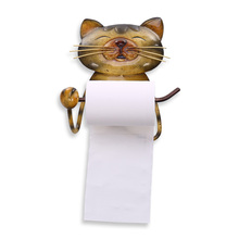 Gato banheiro suporte de toalha de papel do vintage ferro fundido cão suporte de papel higiénico suporte de toalha de pé para o banheiro 2024 - compre barato