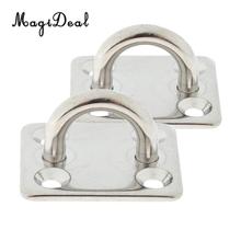 2Pcs Square Swivel Pad Eye Plate Stainless Steel 5mm Heavy Duty Hanger Shade Sails Fitting Kit Boat Rigging Hardware 2024 - buy cheap