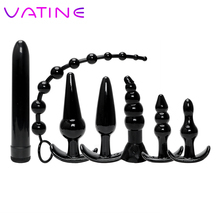 VATINE 7Pcs/Set Anal Bead Sex Toys for Women Sex Products Clitoris Stimulator Combination Vibrator Butt Plug Anal Plug 2024 - buy cheap