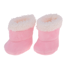 Botas de felpa rosa para bebé Mellchan, zapatos para muñeca Reborn de 9-11 pulgadas, accesorios para muñecas 2024 - compra barato