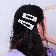 Vintage Handmade Square Waterdrop Full Pearls Barrettes Hair Clip Birdal's Hair Accessories Korean Romantic Hair Pin 2024 - buy cheap