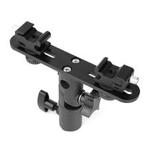 Dual Flash Bracket Hot Shoe Speedlight Stand Umbrella Holder Light Stand Bracket Mount 1/4 inch To 3/8 inch Compatible With St 2024 - buy cheap