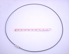10PCs Black 18" Choker Necklace Magnetic Clasp Bubble Gum (B01695) 2024 - buy cheap