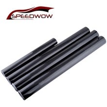 SPEEDWOW Universal Glossy Black 5D Carbon Fiber Vinyl Film Car Sticker Wrap With Air Free Bubble DIY Car Part Sticker Styling 2024 - buy cheap