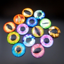 Lote de 10 unidades de gemas de Ojos de dragón de 25mm de estilo mixto, cubierta de Gema redonda, cabujón de cristal, joyería, camafeo, colgante, SettingsGR-236-25 2024 - compra barato