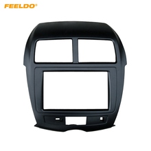 FEELDO Car 2DIN Radio Panel Fascia Refitting Frame for MITSUBISHI ASX CITROEN C4 Aircross PEUGEOT 4008 Plate Dash Mount Trim 2024 - buy cheap