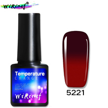 8 мл Гель-лак для ногтей WiRinef, меняющий температуру светодиодный лак для ногтей, отмачиваемый термолак для хамелеона, для дизайна ногтей 2024 - купить недорого
