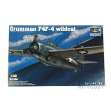 Trumpeter 1/32 Grumman F4F-4 Wildcat, kit de modelos de avión de combate, 02223 TH05361-SMT2 2024 - compra barato