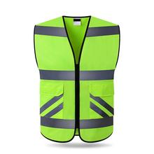 Outdoor Night Riding Running Hi-Vis Safety Vest Reflective Jacket Security Waistcoat Cycling Vest 2024 - buy cheap