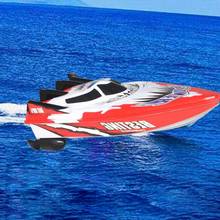 Лидер продаж, радиоуправляемая двухмоторная скоростная лодка с дистанционным управлением, Детская уличная гоночная лодка с дистанционным управлением 2024 - купить недорого