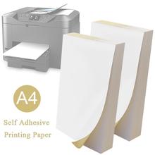 Papel de impresión autoadhesivo A4, inyección de tinta impresora láser de etiqueta adhesiva para, para oficina, supermercado, escuela, Hospital, papelería, 100 Uds. 2024 - compra barato