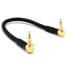 3,5mm Jack Audio Cable 3,5mm macho a macho AUX 90 grados ángulo recto DIY para auriculares de coche MP3/4 Cable auxiliar 1 m. 2024 - compra barato