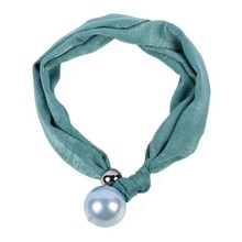 Ribbon Rope Chain Big Pendant Bead Ball Imitation Pearl Necklace for Women Florate Brand Flannelette Collar Choker Jewelry  2024 - buy cheap