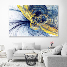 Posters and Prints Wall Art Canvas Painting Modern Abstract Golden Yellow Posters Wall Art Pictures For Living Room Home Decor 2024 - buy cheap