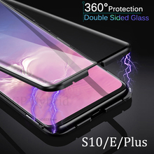S 10Plue-funda protectora de cuerpo completo para Samsung Galaxy S10 Plus e, cubierta de parachoques magnética 360 para Samsung S10e, vidrio templado 2024 - compra barato