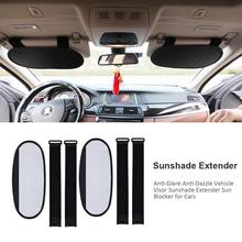 a pair Anti-Glare Anti-Dazzle Vehicle Visor Sunshade Extender Sun Blocker for Cars Vans Trucks with Hook & loop 2024 - buy cheap