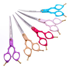 6.5 Inch Professional Pet Scissors For Dog Grooming Upword Curved Right Left Hand Shears Japan 440C 2024 - buy cheap