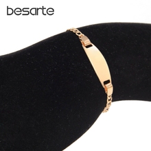 17CM Cute Baby Bracelets Gold Kids Jewelry Bracelet Bebe Pulseras Bracelete Bracciali Bambino Armband Girl Boy Bileklik B0127 2024 - buy cheap