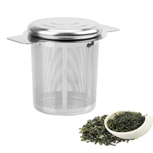 Stainless Steel Tea Infusers Basket Fine Mesh Tea Strainer  Lid Tea and Coffee Filters with 2 Handles Reusable 2024 - buy cheap