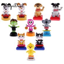 MagiDeal Solar Powered Dancing   Toy Car Ornament Bobble Head Dog Animal Toy for Home Office Desk Table Decor 10Kinds 2024 - buy cheap
