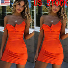 2019 New Fashion Sexy Women Summer Sleeveless Bodycon V Neck Party Evening Beach Short Mini Dress 2024 - buy cheap