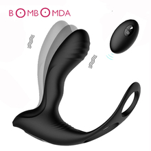 Vibradores Anales de silicona para hombres adultos, Juguetes sexuales con tapón Anal, masajeador de próstata, carga USB con Control remoto, estimulador de punto G 2024 - compra barato