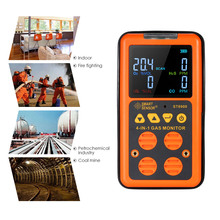 Digital Gas Detector CO H2S O2 LEL Monitor gas leakage sensor with LCD Display Sound Light Vibration Alarm Gas Analyzers 2024 - buy cheap
