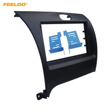 FEELDO Car Stero Radio 2Din Dashboard Fascia Frame for KIA Cerato Forte K3 Panel Face Plate Bezel Trim Mount Kit#1016 2024 - buy cheap
