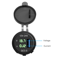 Car Charger QC 3.0 USB 5V/3A Charging Socket Adapter Voltmeter Digital display For Mobile Phone Car Lighter Slot For Car 2024 - buy cheap