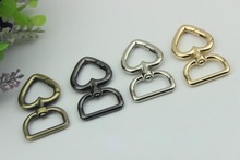 Bobina de coração aberta, anel de 4 cores de 2 cm de diâmetro interno para fechadura de metal com 6 peças 2024 - compre barato
