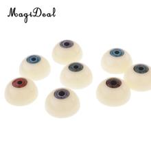 5 pares de globos de ojos huecos medio redondos de 30mm para máscara de conejo, Animal, Calavera, accesorios de Halloween, juguetes artesanales DIY 2024 - compra barato