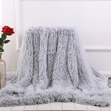 New Soft Warm Plush Throw Blanket Couch Long Shaggy Fuzzy Fur Faux Sofa Bed Cover Blanket Cozy Winter Knee Blanket 2024 - buy cheap