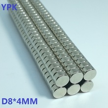 100PCS/LOT Magnets 8*4 Strong N35 Disc Neodymium MAGNET 8x4 NdFeB Magnetic Material 2024 - buy cheap