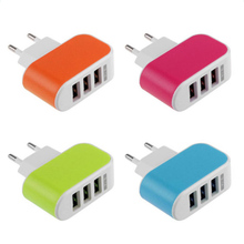 5 видов цветов 3.1A тройной USB порт настенный дом Путешествия AC зарядное устройство адаптер для Samsung для Apple ЕС вилка Прямая поставка 2024 - купить недорого